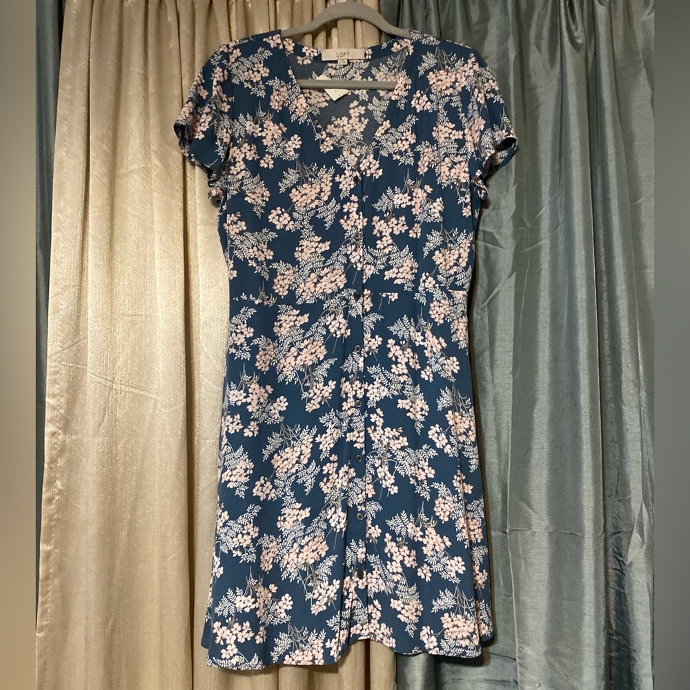 Floral Blue Dress